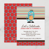 モンスターバースデーパーティー招待状 招待状 (正面/裏面)