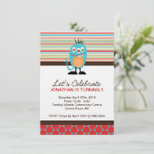 モンスターバースデーパーティー招待状 招待状 (スタンド正面)