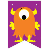 モンスターバースデーパーティー バンティングフラッグ (第1の旗)