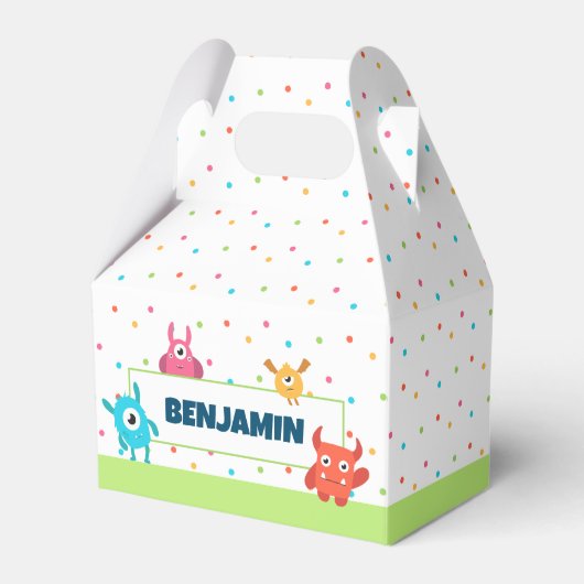 モンスターバースデーパーティー フェイバーボックス (正面サイド)