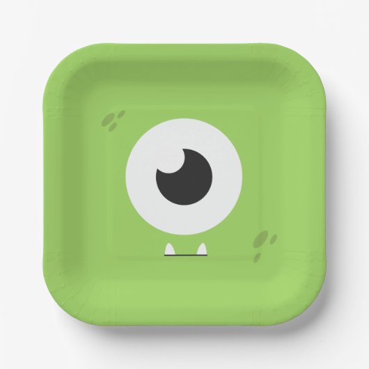 モンスターバースデーパーティー ペーパープレート (正面)