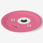 モンスターバースデーパーティー ペーパープレート (アングル)