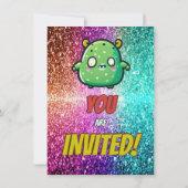 モンスターバースデー招待状 子供へ 招待状 (裏面)