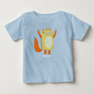 モンスターバーナード名前をカスタムする ベビーTシャツ