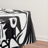 モンスターパターン醜い抽象芸術不気味な怖い不気味 テーブルクロス (インサイチュ)