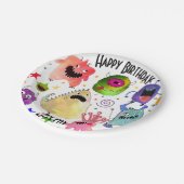 モンスターパーソナライズされたバースデー紙プレート ペーパープレート (アングル)