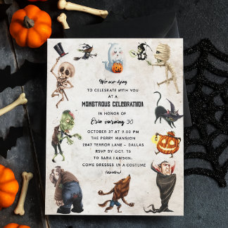 モンスターパーティの招待状 – モンストロスハロウィーン 招待状