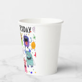 モンスターパーティー紙カップパーソナライズされた 紙コップ (左)