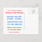 モンスターパーティー インビテーションポストカード (裏面)