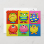 モンスターパーティー インビテーションポストカード (正面/裏面)