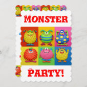 モンスターパーティー 招待状 (正面/裏面)