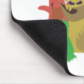 モンスターパールかわいい生き物フレンズ漫画アート マウスパッド (コーナー)