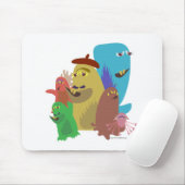 モンスターパールかわいい生き物フレンズ漫画アート マウスパッド (マウス)