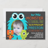モンスターファースト誕生日招待状（写真あり） 招待状 (正面)
