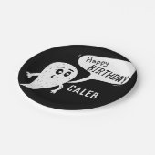 モンスターブラック&ホワイトボーイズ誕生日 ペーパープレート (アングル)