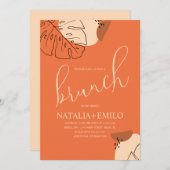 モンスターブランチシェイプブライダルシャワーブランチ 招待状 (正面/裏面)