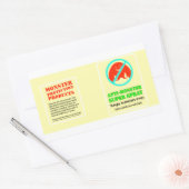 モンスタープロテクション – アンチ – モンスタースプすごいレイ 長方形シール (封筒)