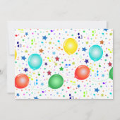 モンスターベア子供の誕生日パーティー 招待状 (裏面)