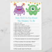 モンスターベイビーシャワーゲームをどれだけ良く知っているか (正面)