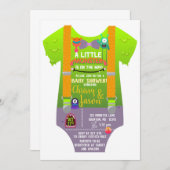 モンスターベビーシャワー – モンスターを作成 招待状 (正面/裏面)