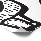 モンスターボーイズ:手描きパターン ポスター (角)