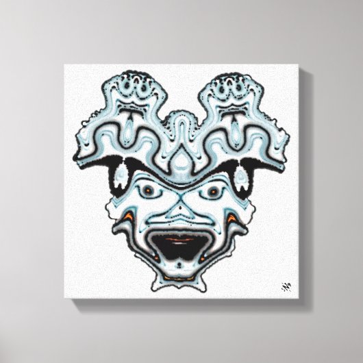 モンスターマスク キャンバスプリント (正面)