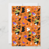 モンスターマッシュアップかわいいカスタムハロウィーン写真 シーズンカード (裏面)