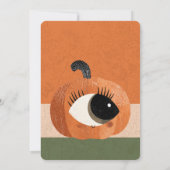 モンスターマッシュウォーターカラーハロウィーン誕生日パーティー 招待状 (裏面)