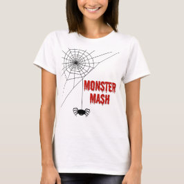 モンスターマッシュハロウィンスパイダーウェブ Tシャツ