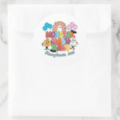 モンスターマッシュバッシュサークルステッカー ラウンドシール (バッグ)