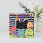 モンスターマッシュバッシュ誕生日招待状 招待状 (スタンド正面)