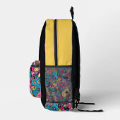 モンスターマッシュブラック&金ゴールド プリントバックパック (右)