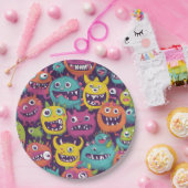 モンスターマッシュプレート ペーパープレート (パーティー)