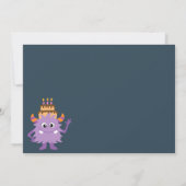 モンスターマッシュ子供の誕生日パーティの招待状招待状 招待状 (裏面)