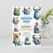 モンスターマッシュ子供の誕生日パーティの招待状 招待状 (スタンド正面)