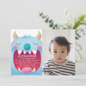 モンスターマッシュ誕生日パーティーの写真 招待状 (スタンド正面)