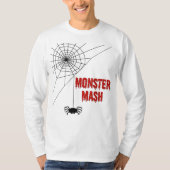 モンスターマッシュ ハロウィンのクモの巣 Tシャツ (正面)