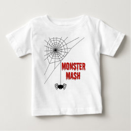 モンスターマッシュ ハロウィン クモの巣 ベビーTシャツ