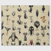 モンスターマッシュ ラッピングペーパー (フラット)