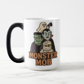 モンスターマフィア フランケンシュタイン 吸血鬼 ミイラ 幽霊 モーフィングマグカップ (左)