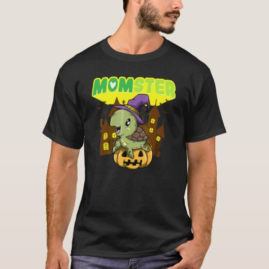 モンスターママ 怖い ハロウィン お母さん 怪しいC Tシャツ (正面)