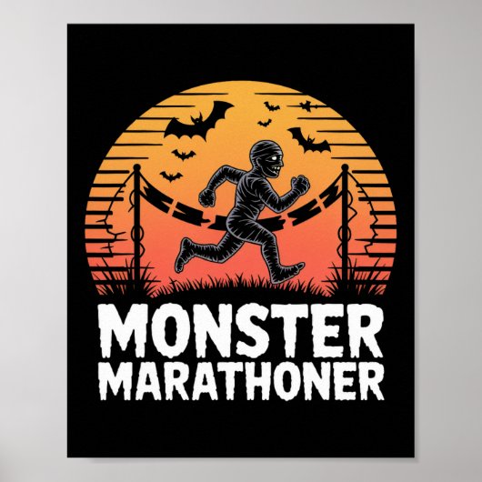 モンスターマラソン ハロウィンミイラランナー ポスター (正面)