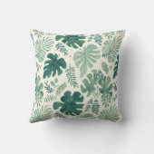 モンスタームード – トロピカルリーフ装飾用クッション クッション (裏面)