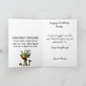 モンスターメイヘム…チャックルサイクロプス誕生日カード サンキューカード (内部)