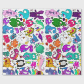 モンスターメンジュリー、ラッピング紙 ラッピングペーパー (フラット)