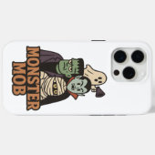 モンスターモブ おもしろい おばけ 吸血鬼 フランケンシュタイン ミイラ Case-Mate iPhoneケース (裏面 (横))