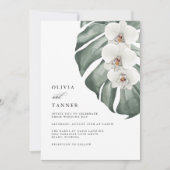 モンスターラトロピカルズの白い結婚蘭 招待状 (正面)