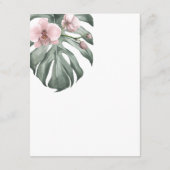 モンスターラトロピカルズ結婚詳細のピンクの蘭 エンクロージャーカード (裏面)