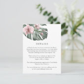 モンスターラトロピカルズ結婚詳細のピンクの蘭 エンクロージャーカード (スタンド正面)