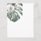 モンスターラトロピカル結婚詳細の白い蘭 エンクロージャーカード (裏面)